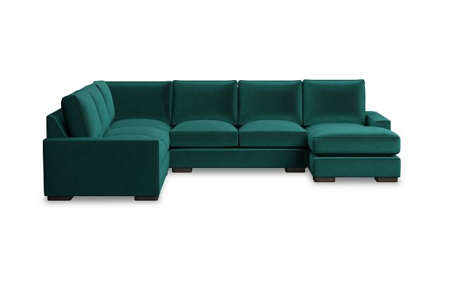 Edgewater Joya Green Medium Right Chaise Sectional