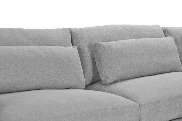 Cozumel Light Gray Fabric 7-piece Chaise Sectional (3)