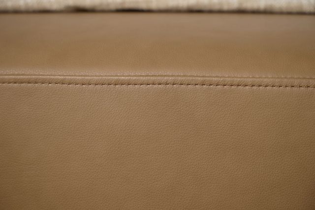 Tessa Light Brown Leather Left Chaise Sectional