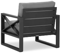Linear Dark Gray Aluminum Chair