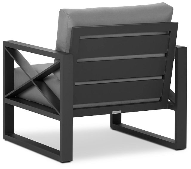 Linear Dark Gray Aluminum Chair (3)