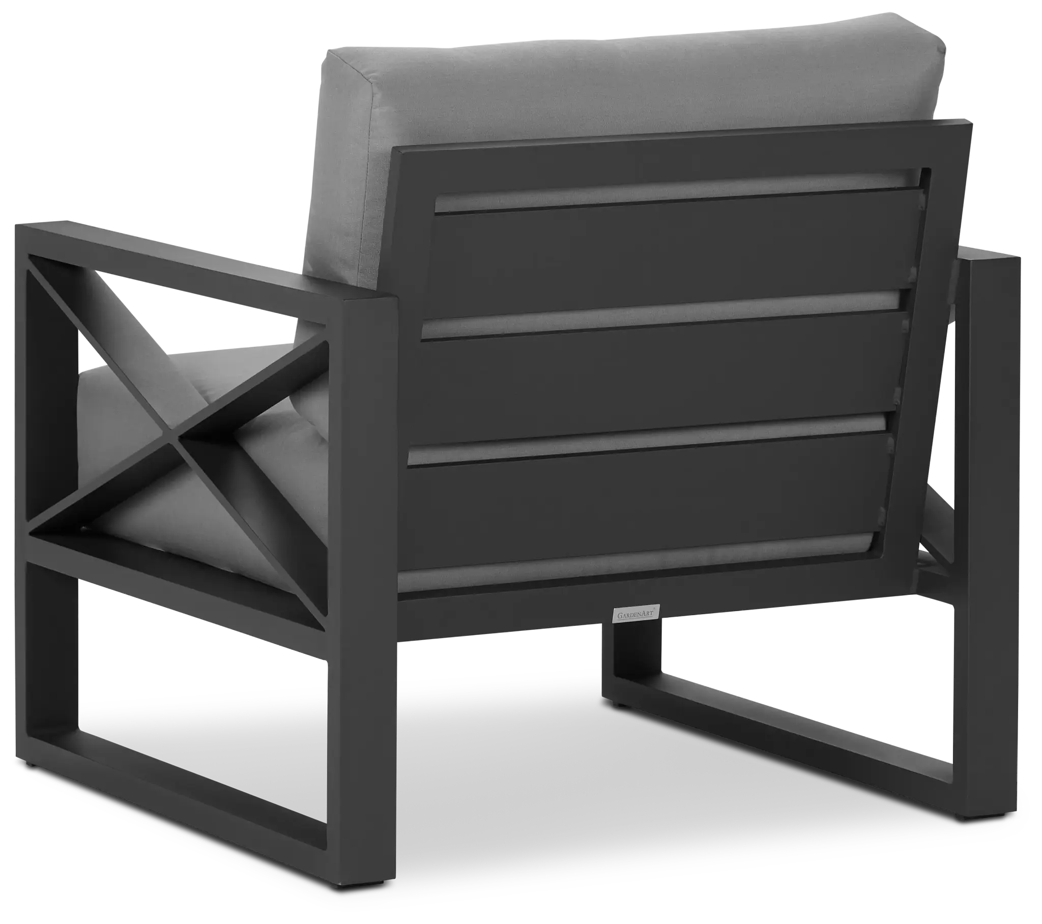 Linear Dark Gray Aluminum Chair Linear Dark Gray Aluminum Chair