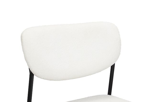 Lynden White Metal Upholstered Side Chair