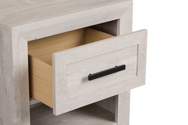 Delray White Nightstand