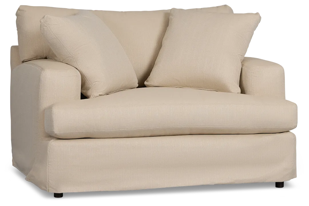 Marren Beige Fabric Chair