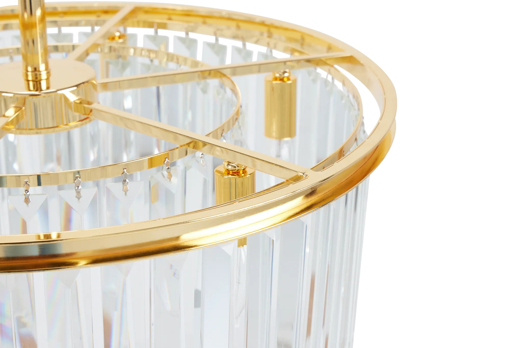 Audrey Gold Round Chandelier