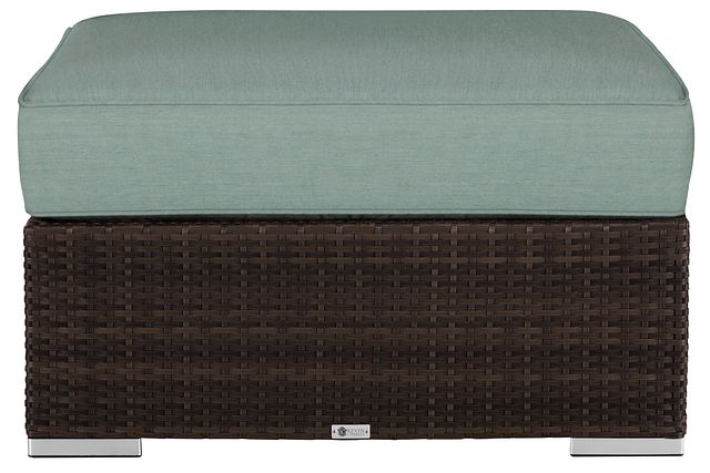 Fina Teal Ottoman