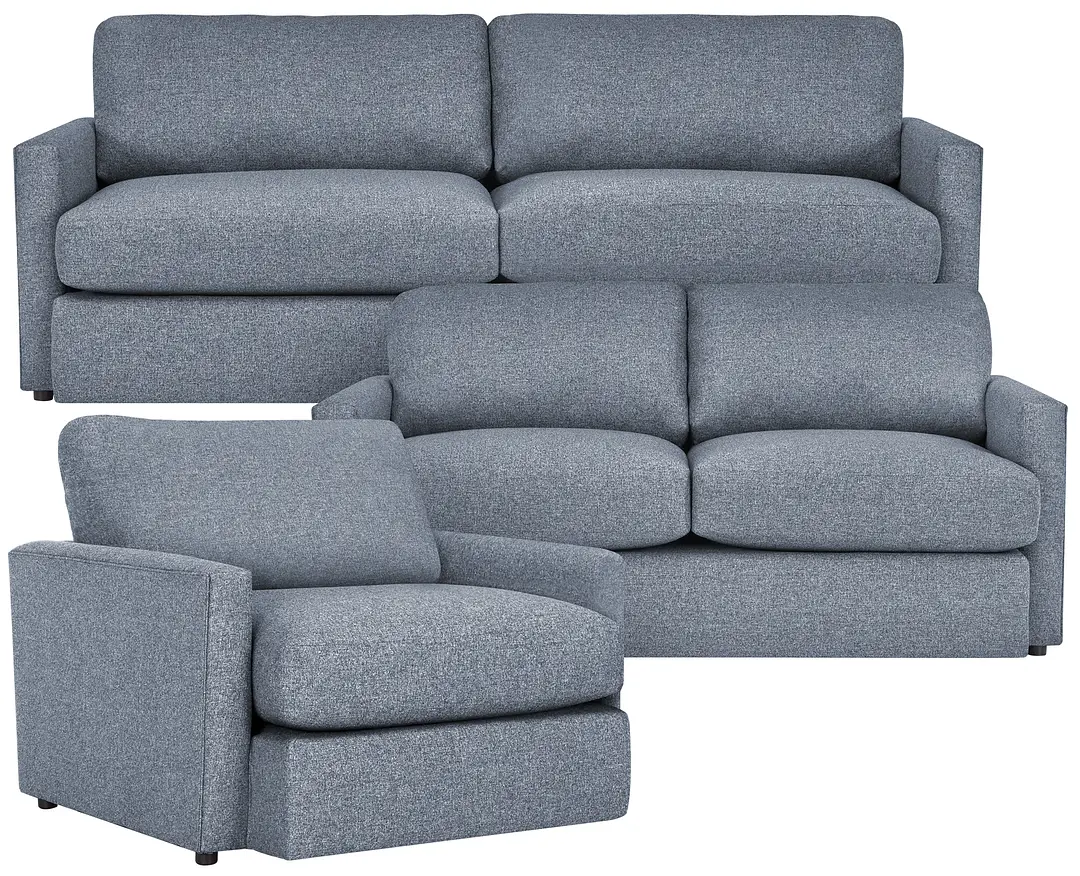 Noah Dark Gray Fabric Living Room Noah Dark Gray Fabric Living Room