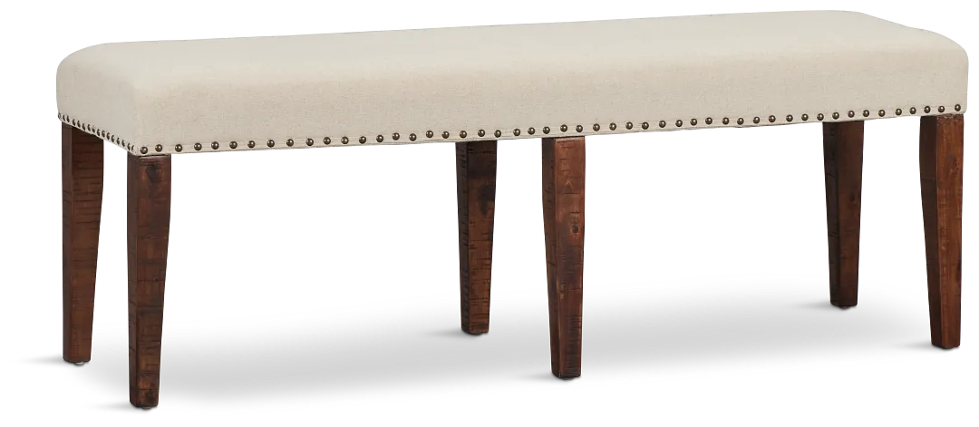 Joplin Dark Tone Upholstered Dining Bench