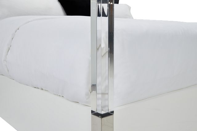 Miami White Uph Canopy Bed