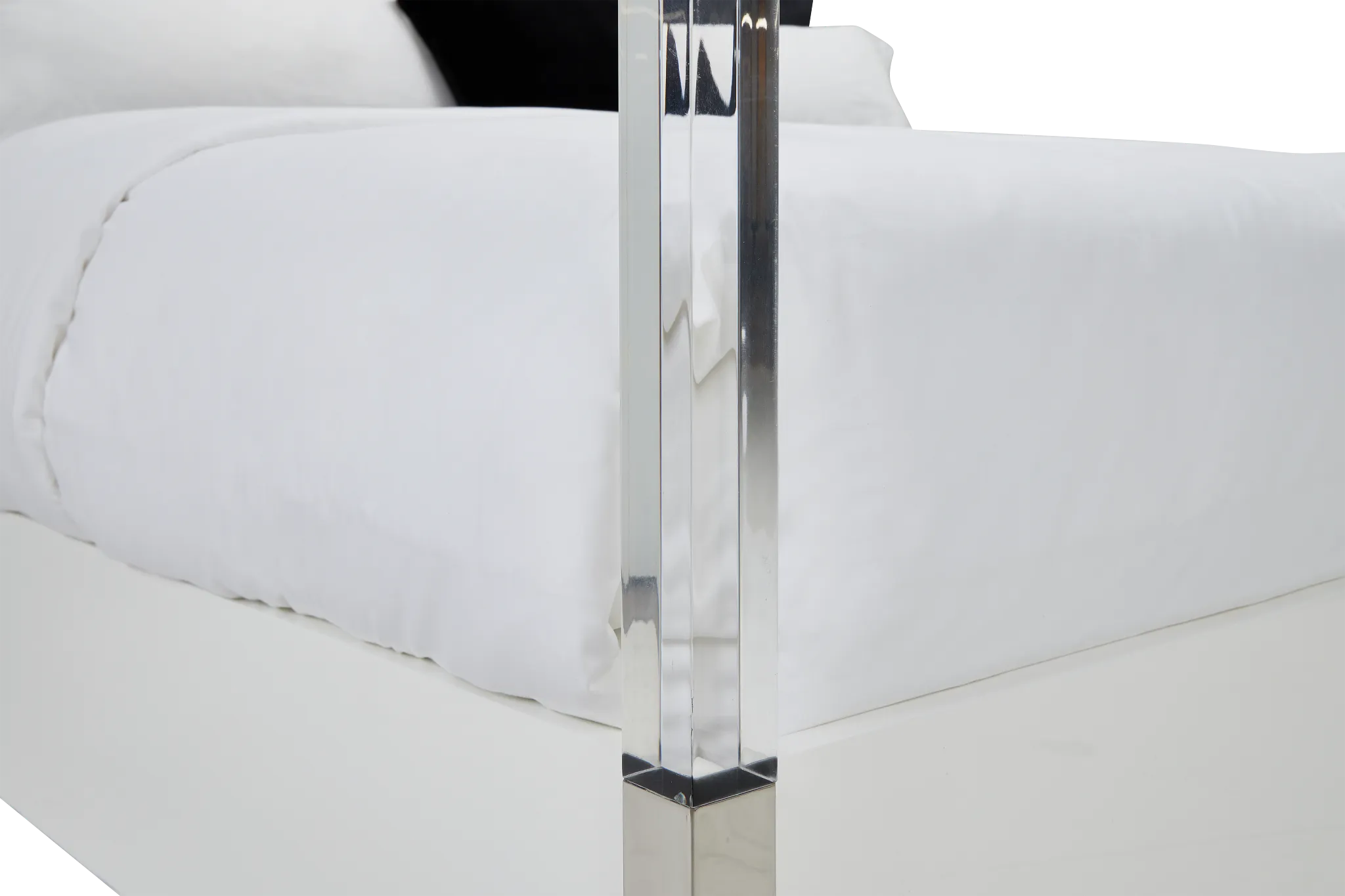 Miami White Uph Canopy Bed