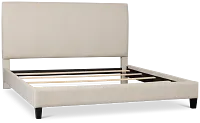 Lucy Taupe Uph Platform Bed