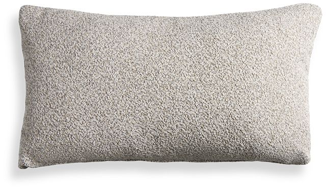 Muse Light Gray Lumbar Accent Pillow
