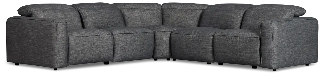 Ryland Dark Gray Fabric Small Two-arm Power Reclining Sectional Ryland Dark Gray Fabric Small Two-arm Power Reclining Sectional