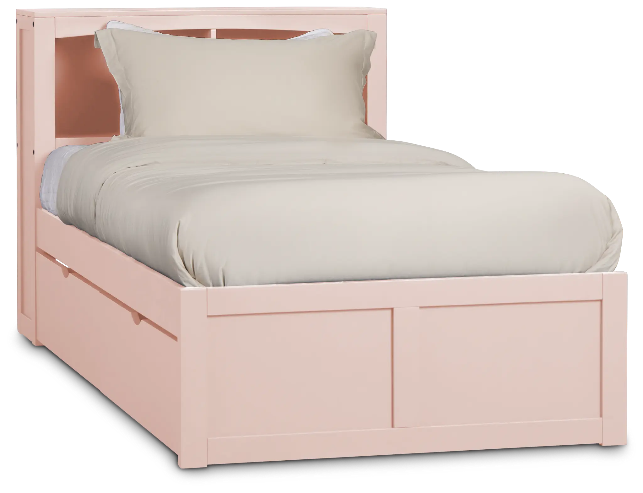 Charleston Pink Bookcase Bed With 2 Storage Drawers Charleston Pink Bookcase Bed With 2 Storage Drawers