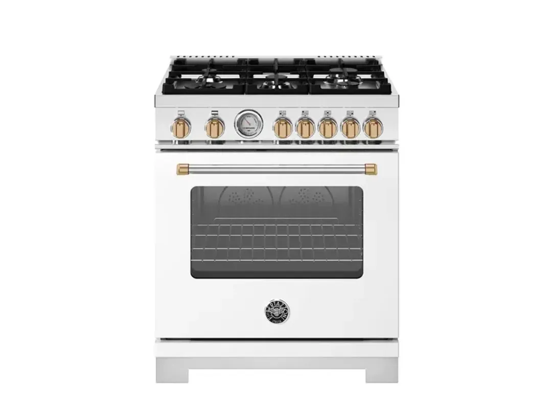 Bertazzoni Master Series White 30" Gas Range