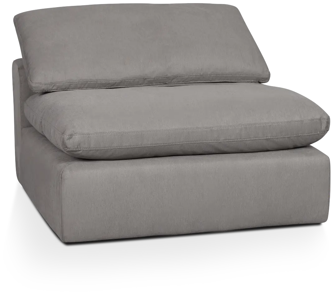 Nixon Light Gray Fabric Armless Chair Nixon Light Gray Fabric Armless Chair