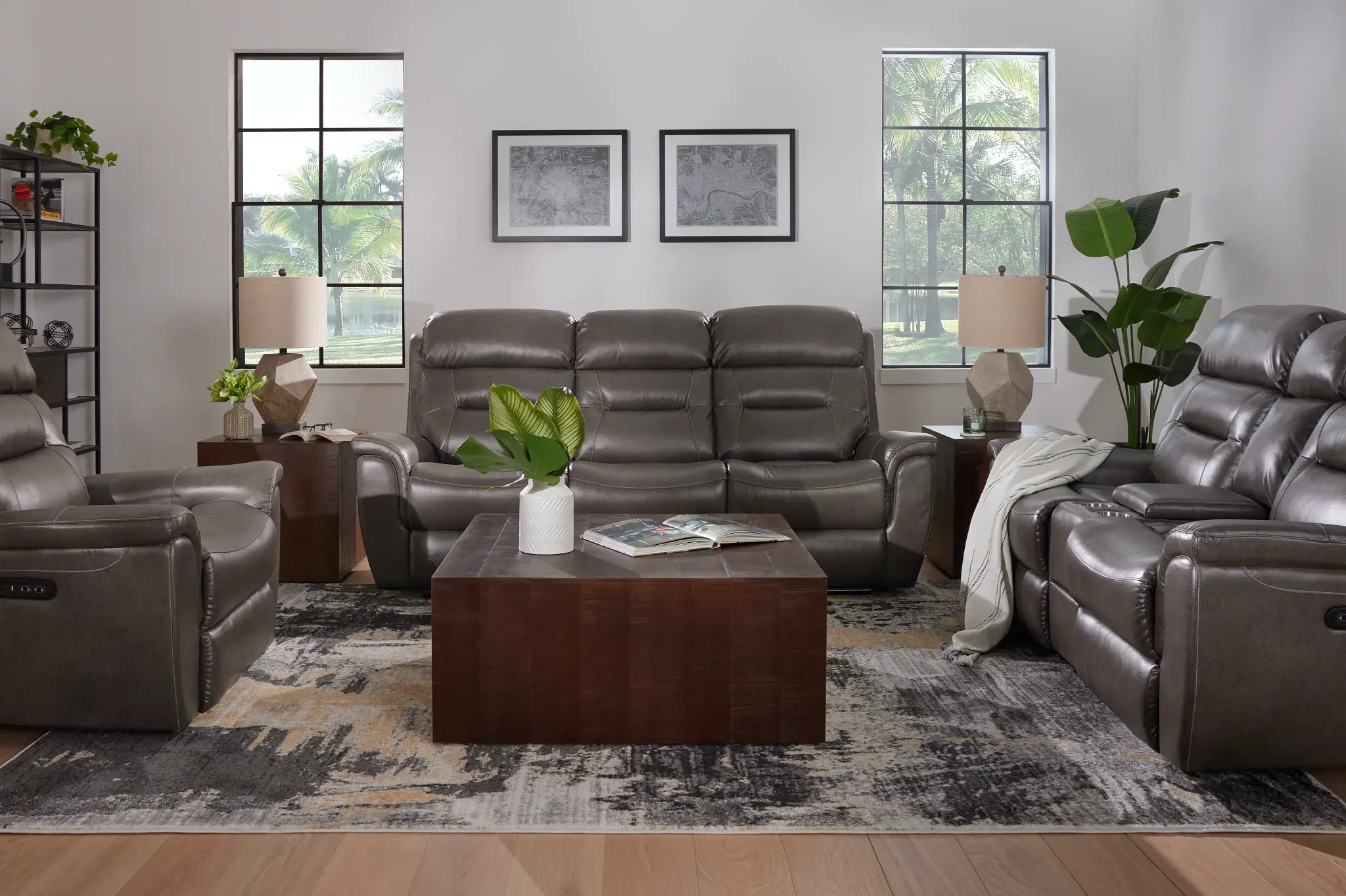 Toby Dark Taupe Micro Power Recliner With Power Headrest Toby Dark Taupe Micro Power Recliner With Power Headrest