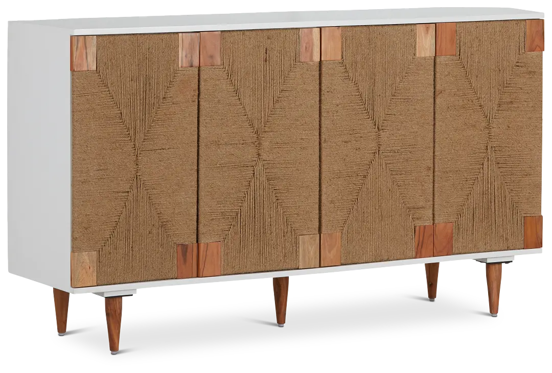 Woven Two-tone Four-door Cabinet Woven Two-tone Four-door Cabinet