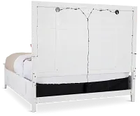 Heron Cove White Panel Bed With Lights