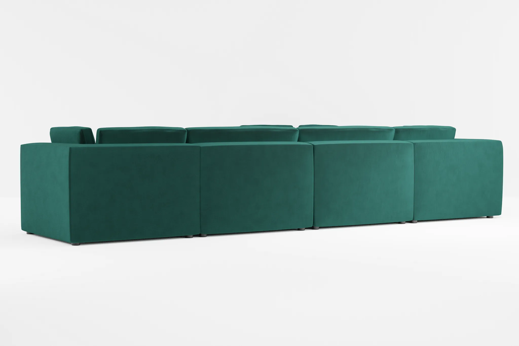 Destin Joya Green Velvet 6-piece Modular Sectional
