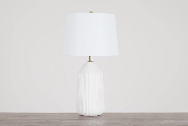 Alexa White Table Lamp