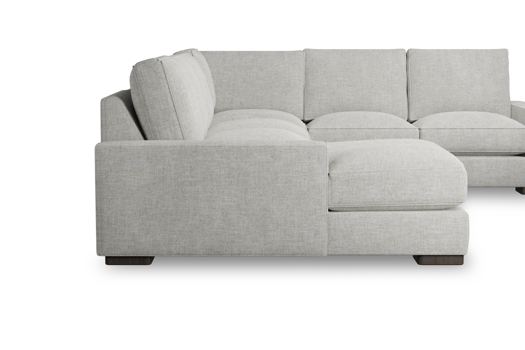 Edgewater Elevation Khaki Medium Left Chaise Sectional