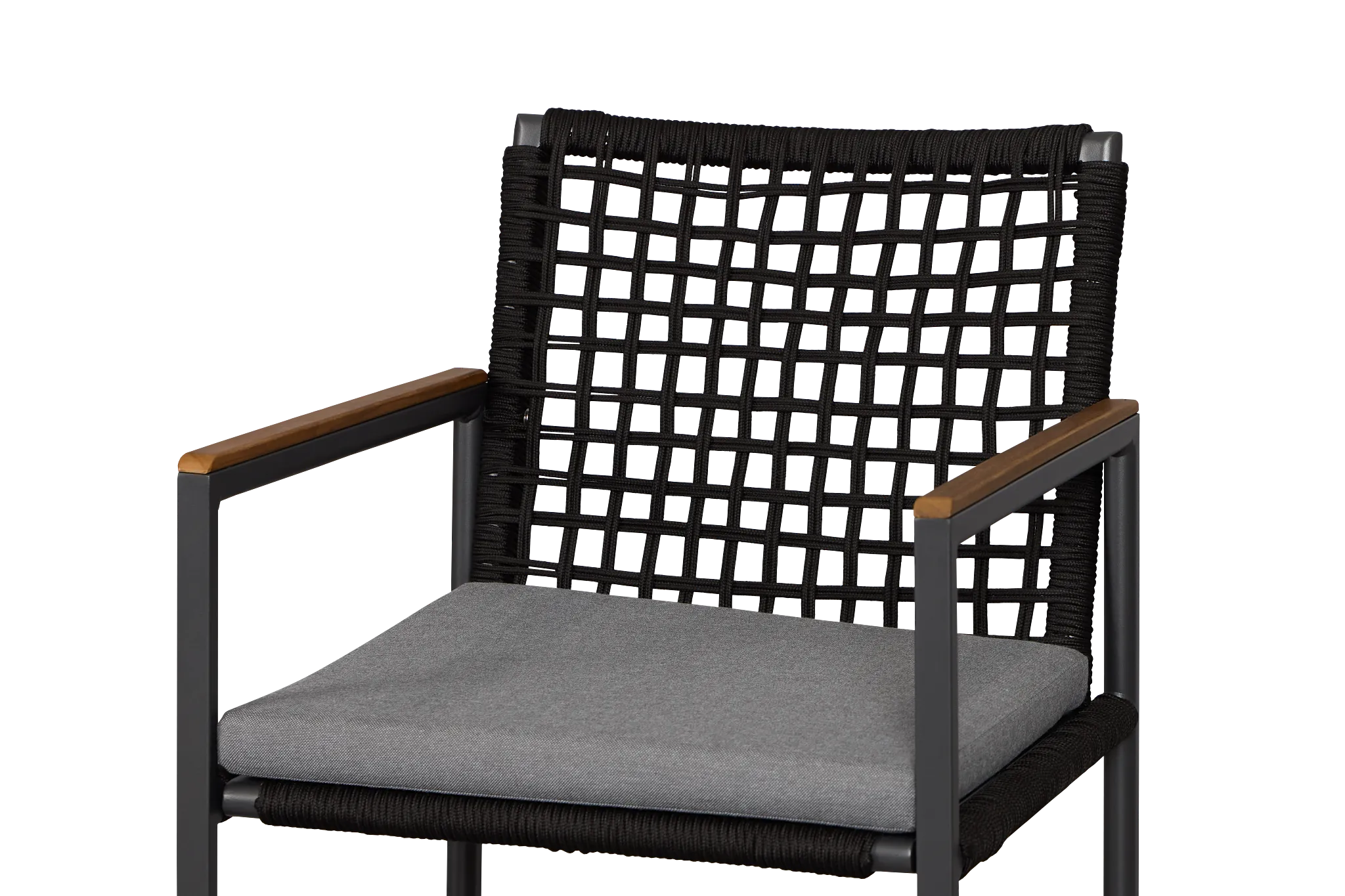 Sunrise Dark Gray Teak Arm Chair