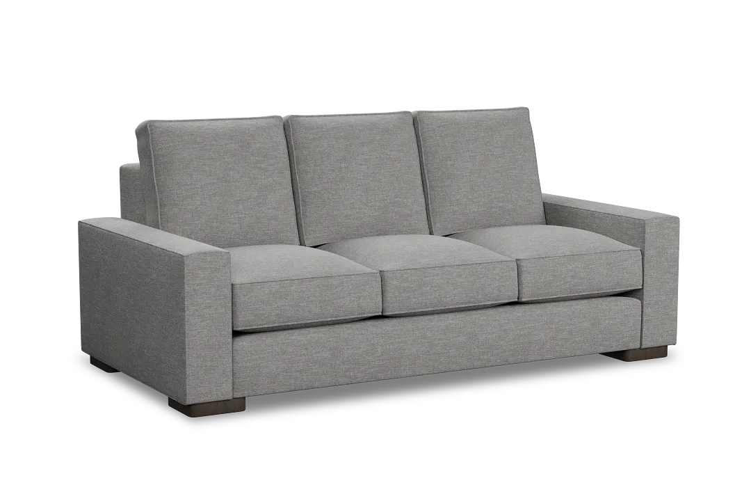 Edgewater Victory Gray 84" Sofa W/ 3 Cushions