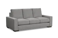 Edgewater Victory Gray 84" Sofa W/ 3 Cushions