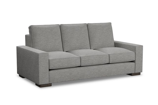 Edgewater Victory Gray 84" Sofa W/ 3 Cushions