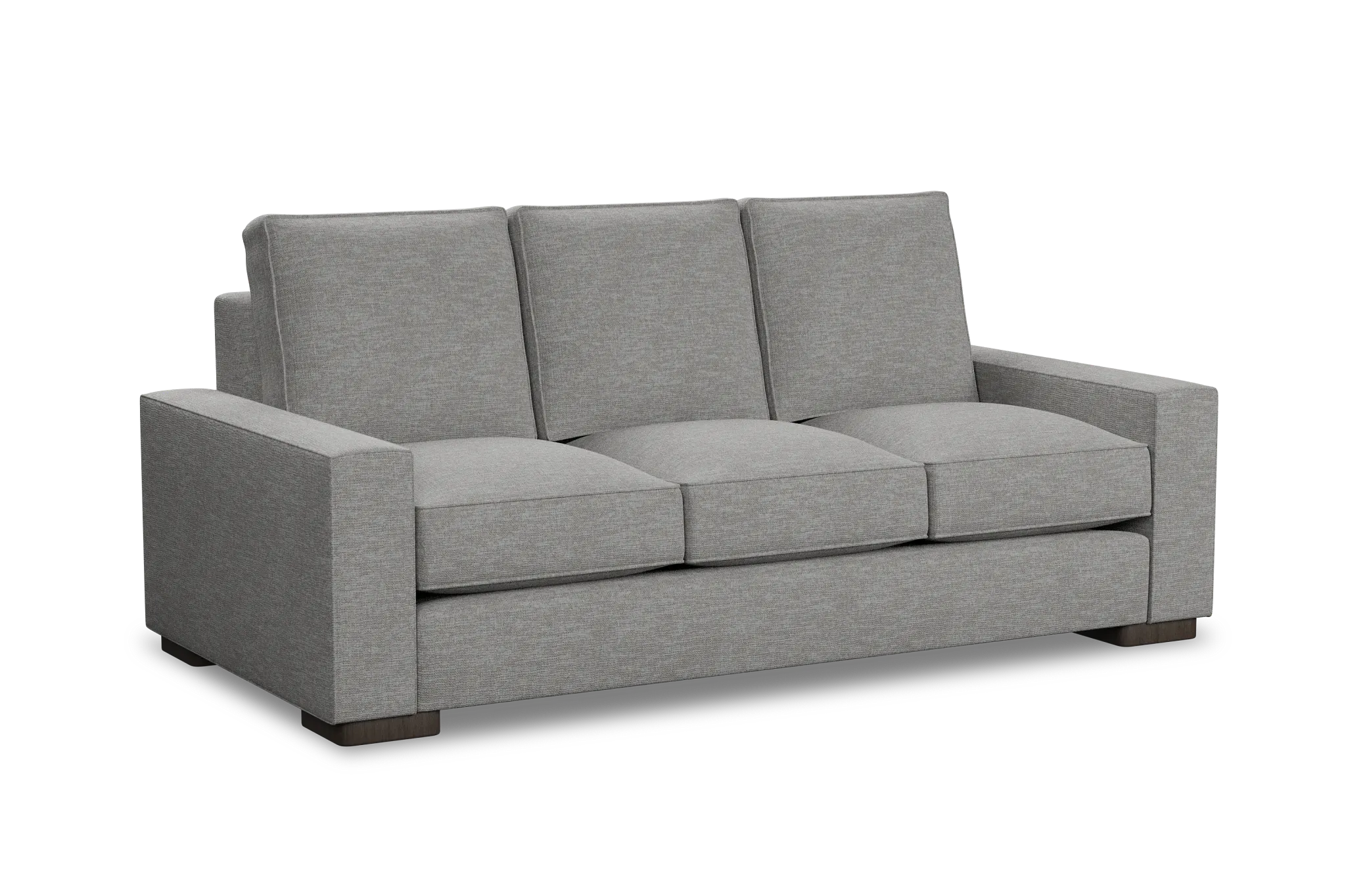 Edgewater Victory Gray 84" Sofa W/ 3 Cushions