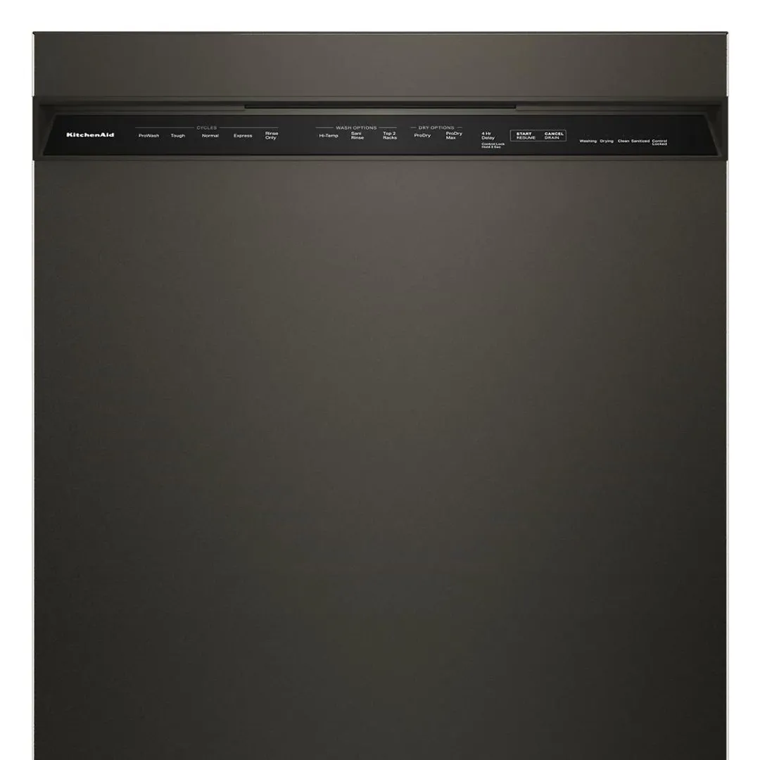 Kitchenaid 424 Series Black Built In Dishwasher
