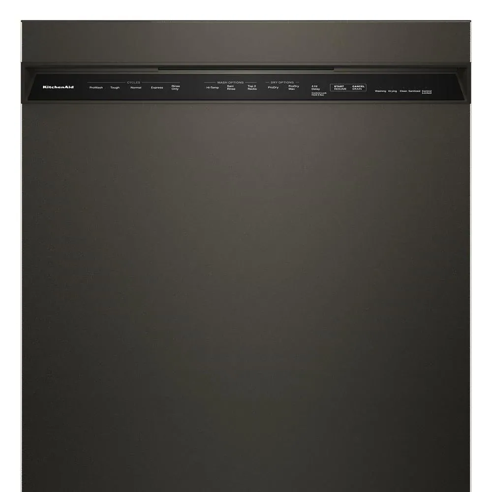 Kitchenaid 424 Series Black Built In Dishwasher