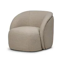 Four Hands Corin Taupe Fabric Swivel Accent Chair