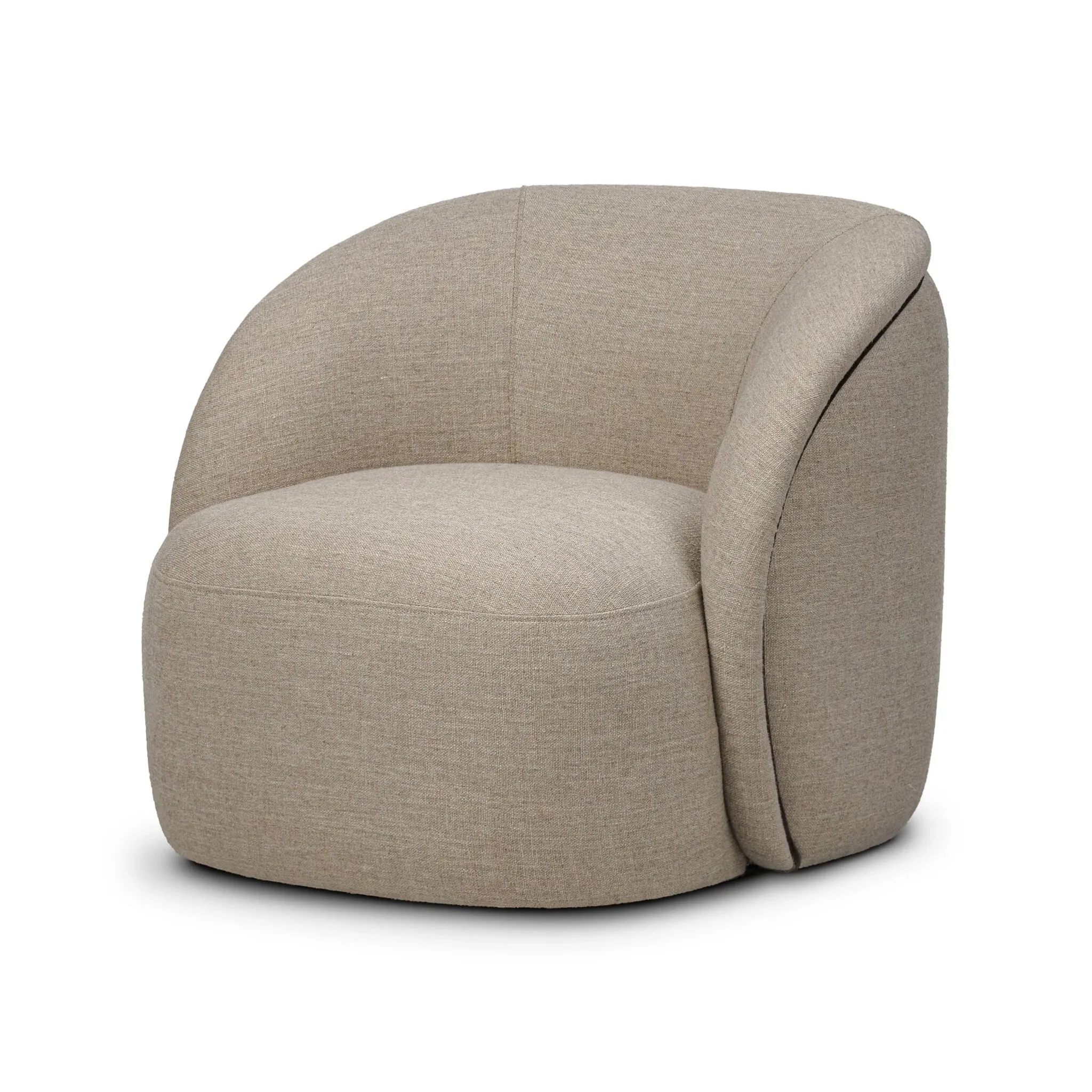 Four Hands Corin Taupe Fabric Swivel Accent Chair