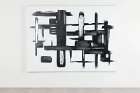 Giacomo White Canvas Wall Art