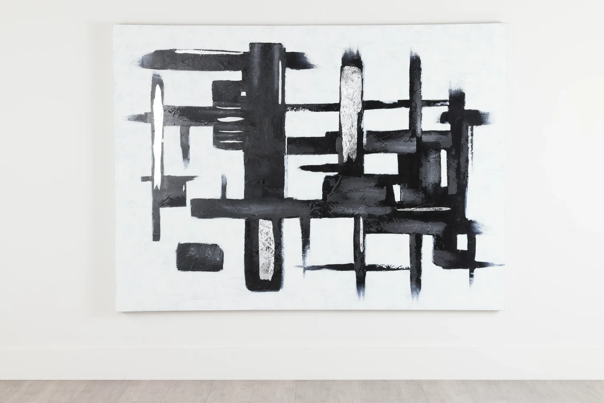 Giacomo White Canvas Wall Art