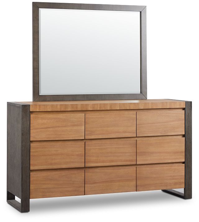 Jackson Two-tone Dresser & Mirror