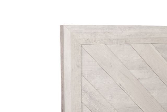 Delray White Panel Bed