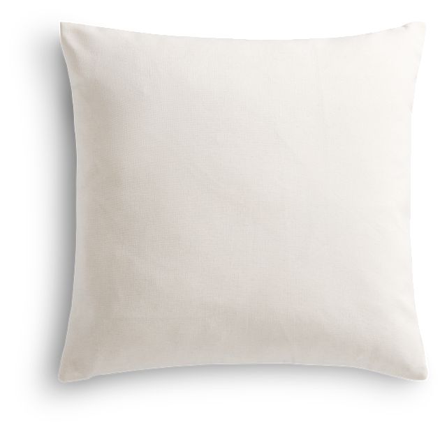 Always Ivory 22" Square Accent Pillow