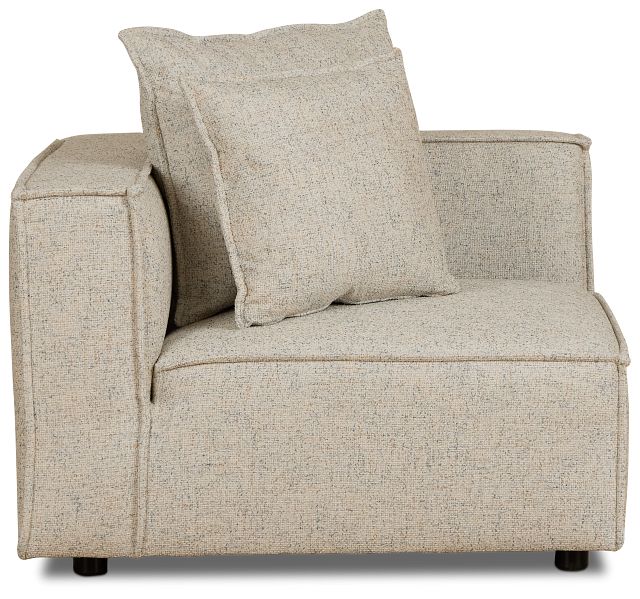 Tatum Beige Fabric Corner Chair