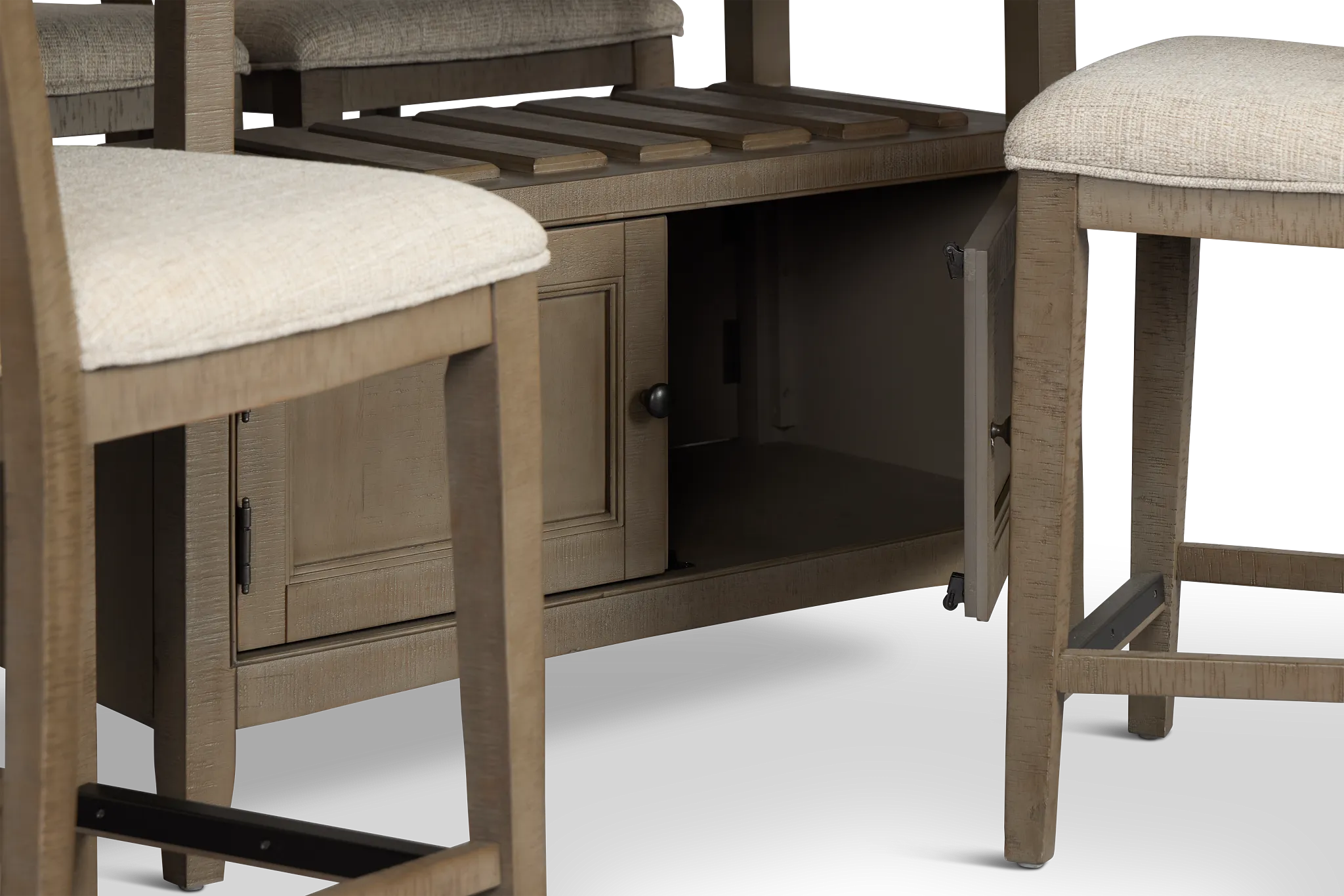 Heron Cove Light Tone High Table & 4 Barstools