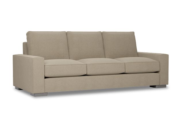 Edgewater Elite Taupe 96" Sofa W/ 3 Cushions