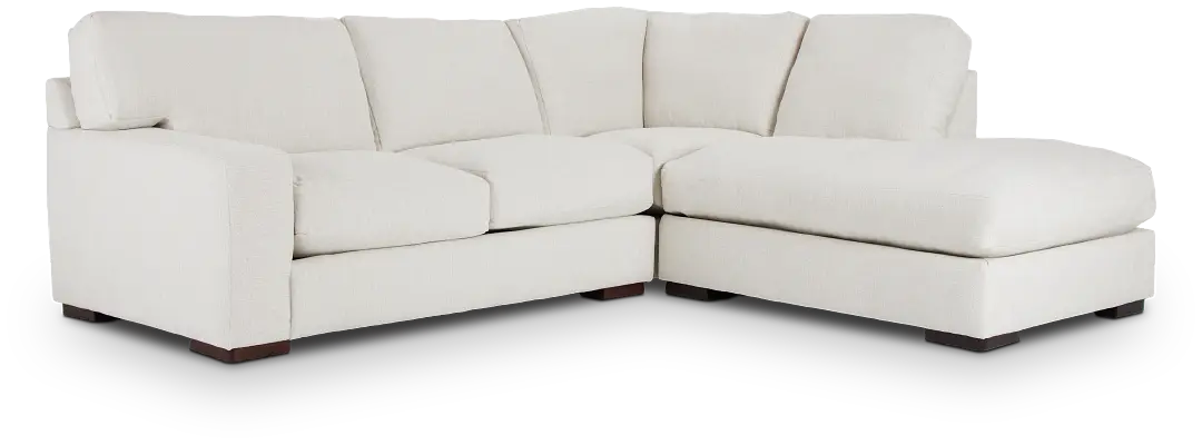 Veronica White Down Right Bumper Sectional Veronica White Down Right Bumper Sectional