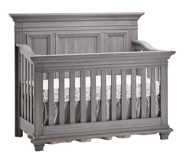 light grey cot bed