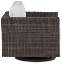 Fina White Swivel Chair