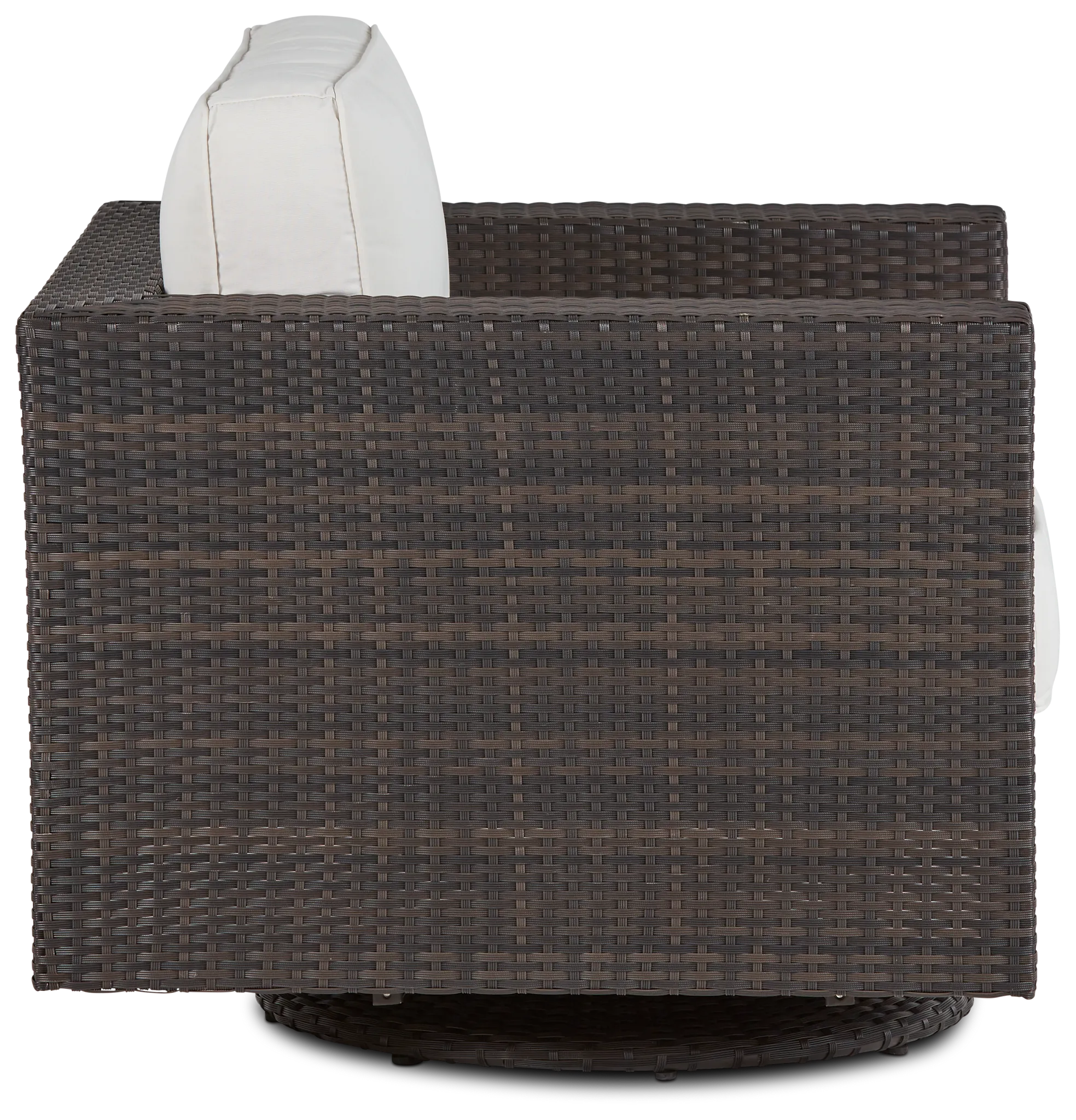 Fina White Swivel Chair