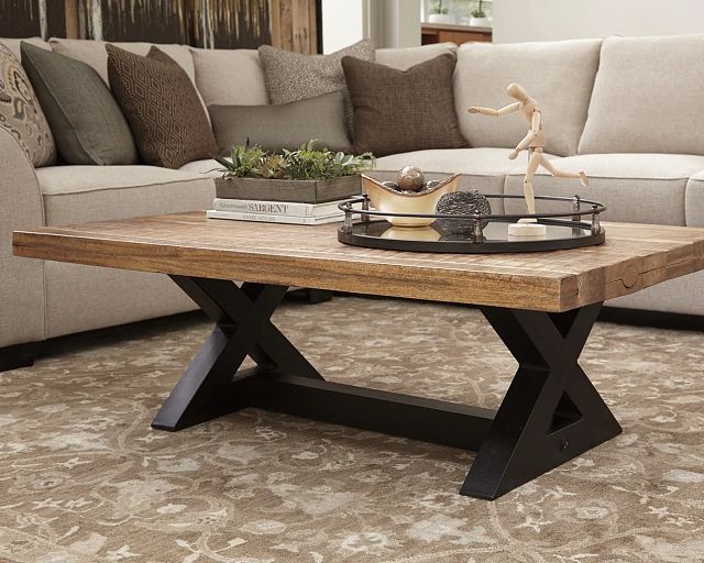 Wesling Two-tone Rectangular Coffee Table