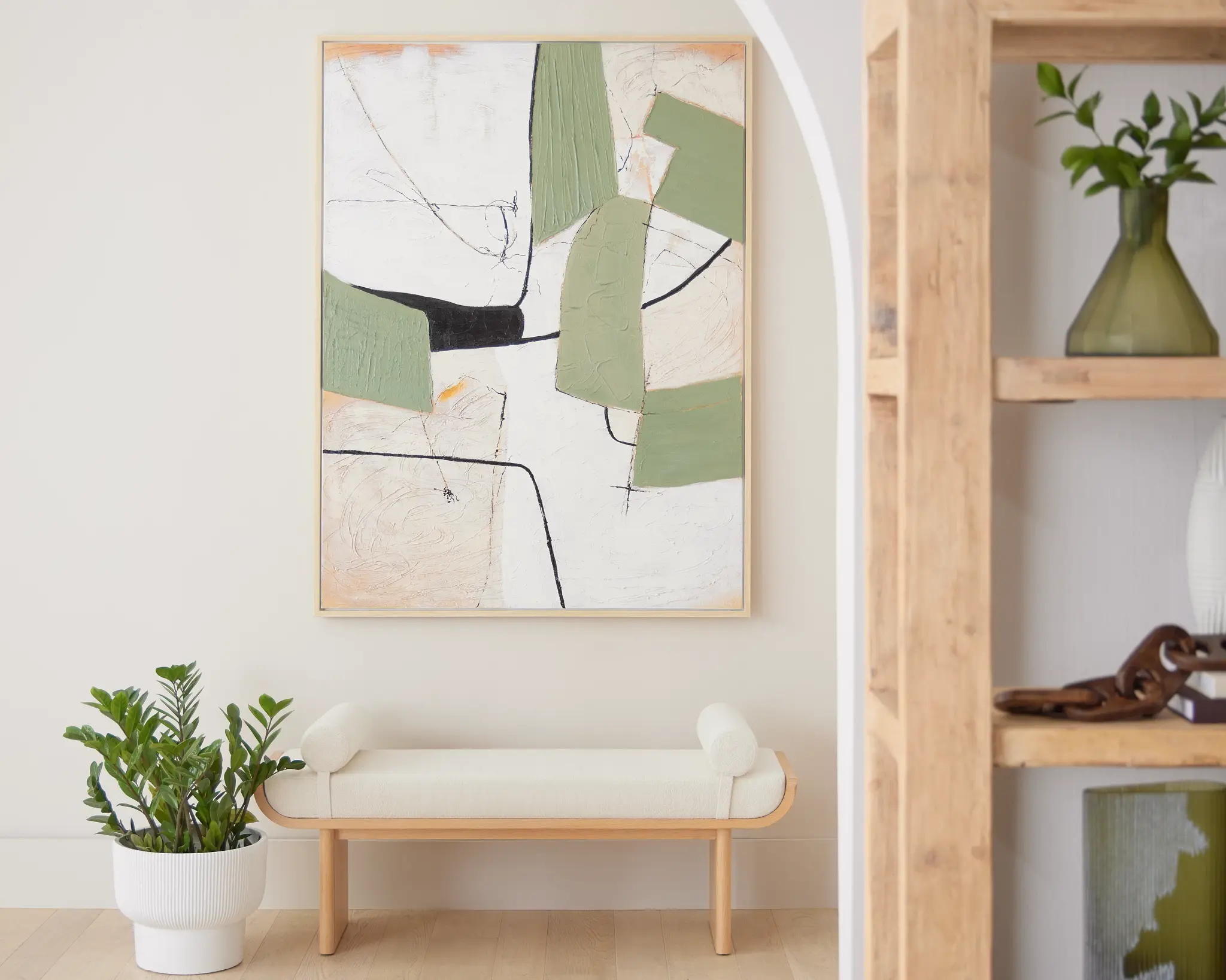 Darias Dark Green Wall Art Darias Dark Green Wall Art